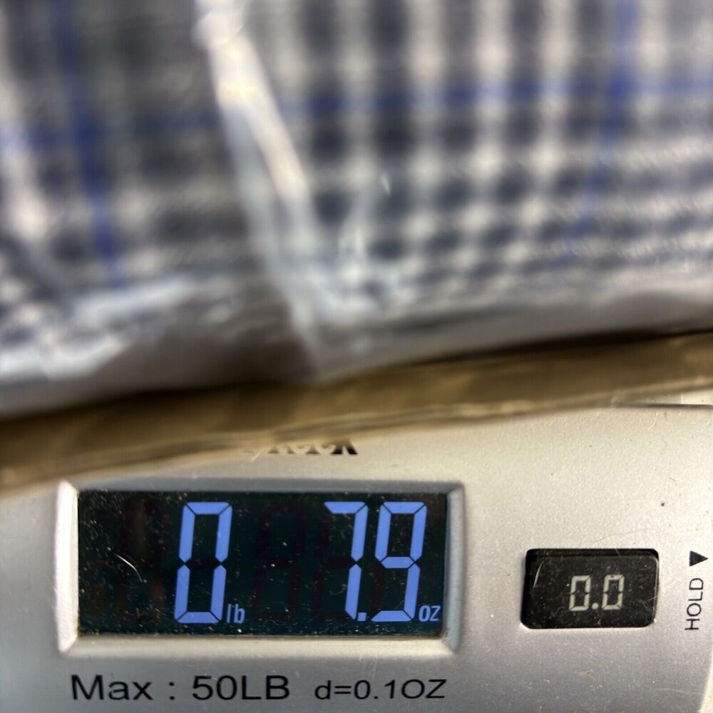 Joseph Abboud Gray Plaid Button Down Shirt Large Classic Minimalist Officewear - Picture 7 of 7